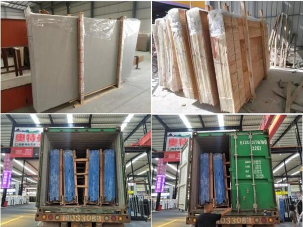 calacatta marble  slab packing loading