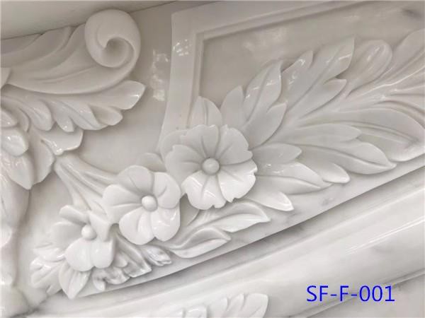 calacatta fireplace
