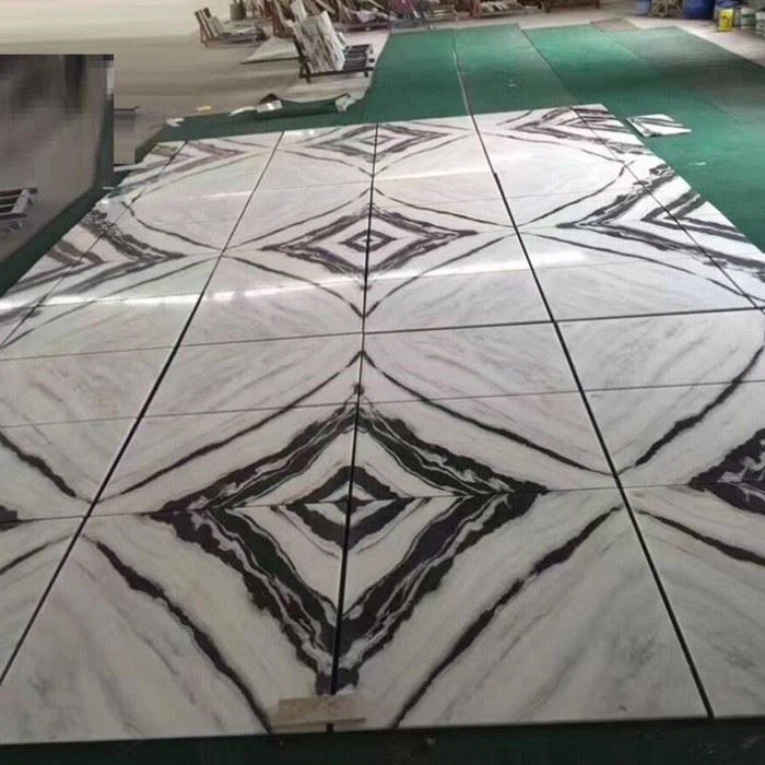 black and white marble bathroom floor tiles