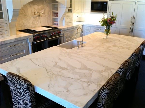 calacatta gold marble kitchen countertops for desk