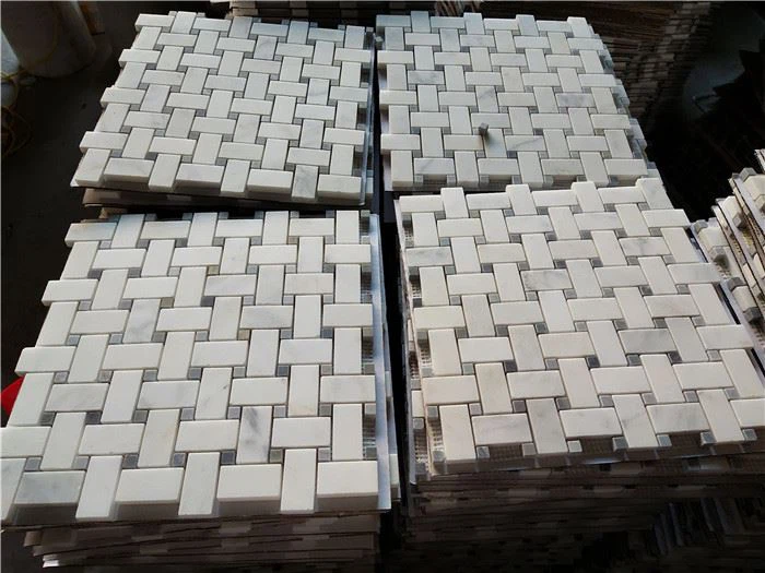 bianco carrara mosaic tiles