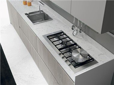 میز آشپزخانه کوارتز سفید بلیزارد