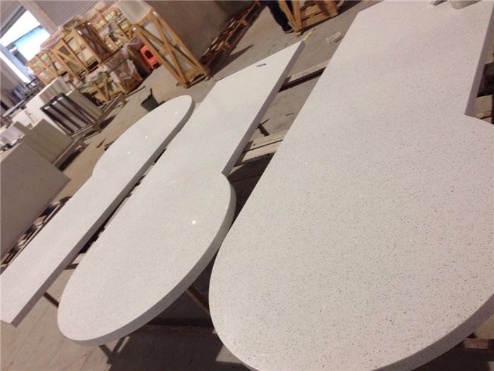 white diamond quartz countertops