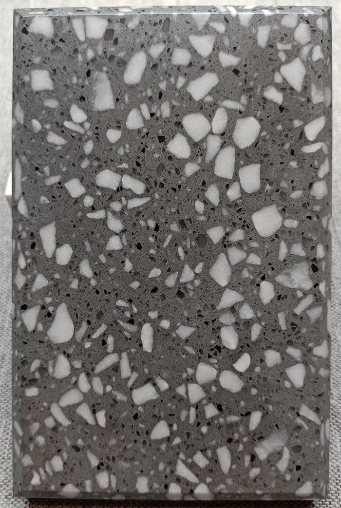 Polished terrazzo floor tiles kitchen