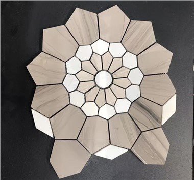 کاشی معرق مرمر گل