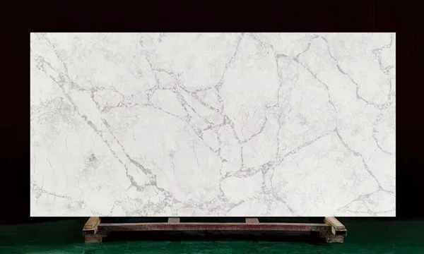 Alpine white quartz slab
