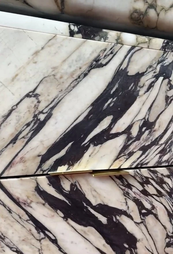 Calacatta Viola Marble Cabinets