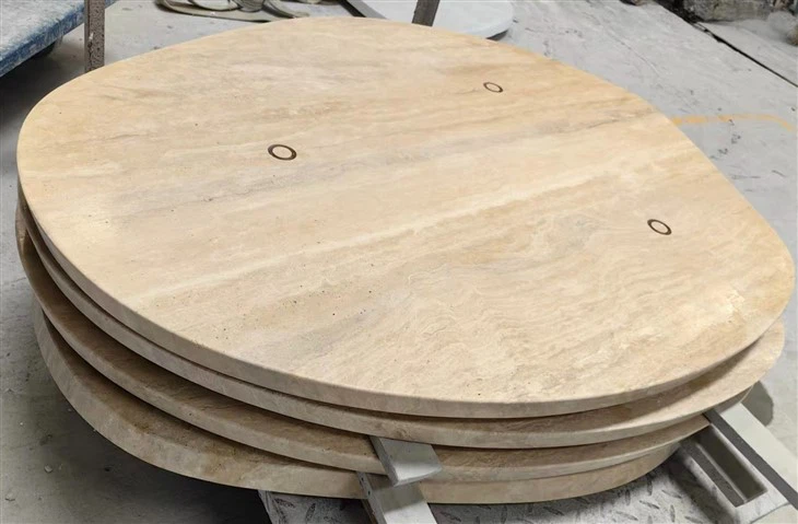 Beige Travertine Table Top