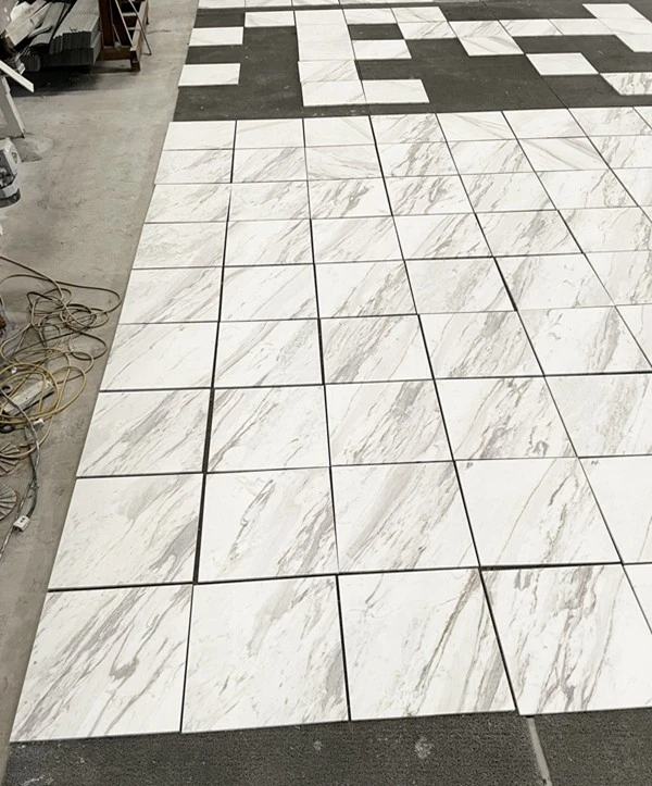 Volakas Honed Marble floor Tile